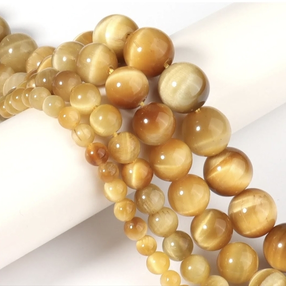 4 Jade Chakra Stone Bracelets Yellow Gold Boho Bracelet Set Gift for Mom - Picture 8 of 8